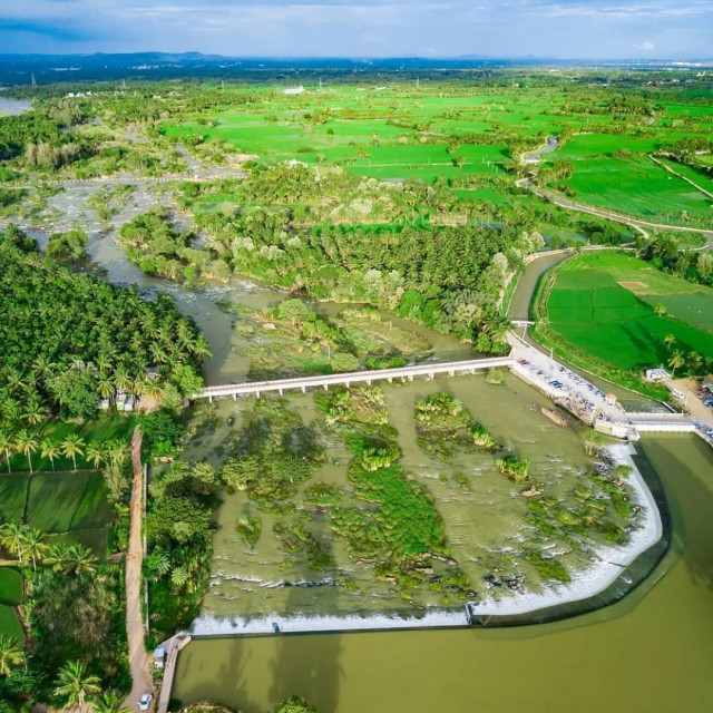 Balmuri falls aerial view by Dr Rajith M.L