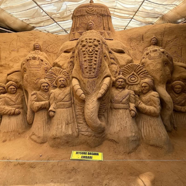 Mysore Sand Sculpture Museum Photos